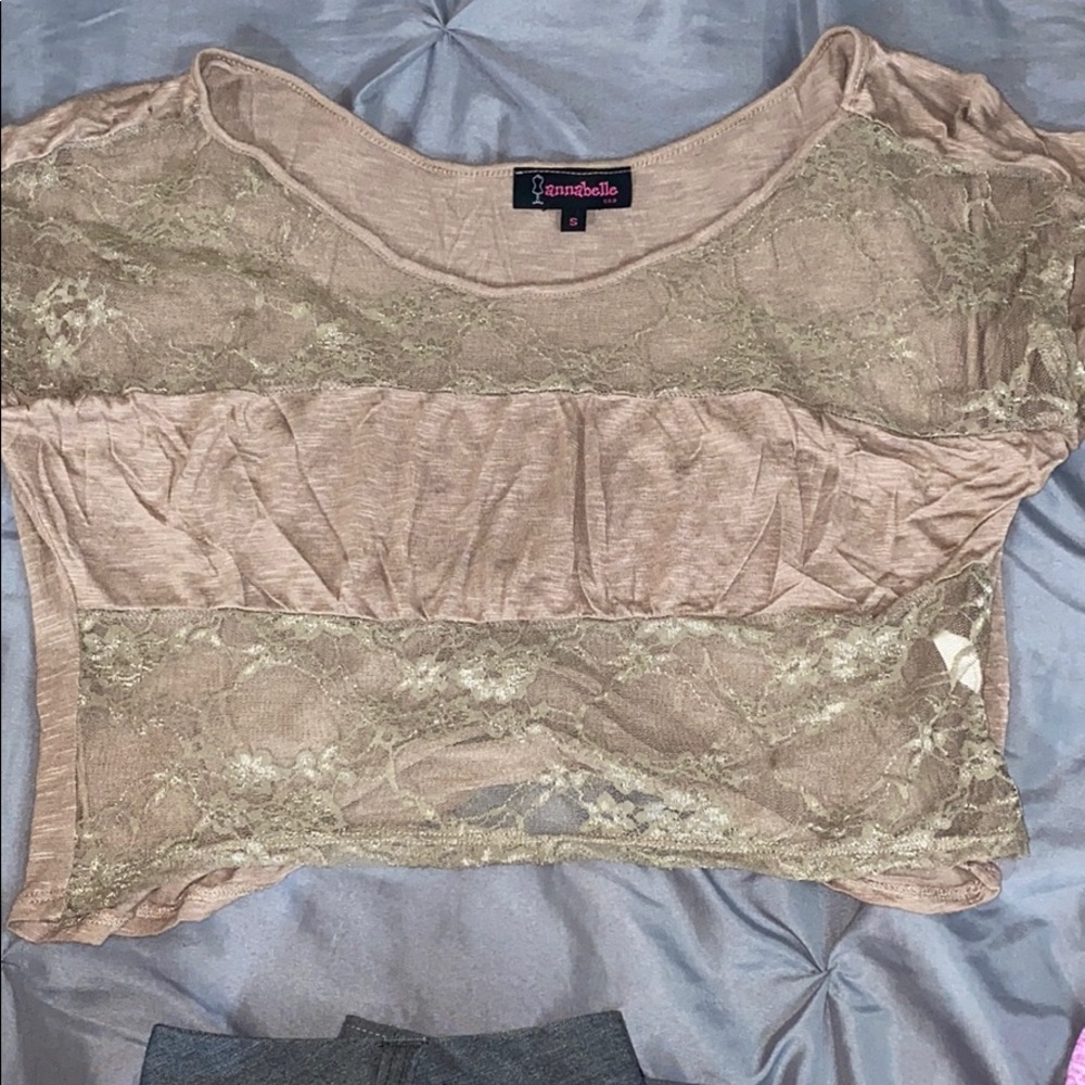 Lace crop top